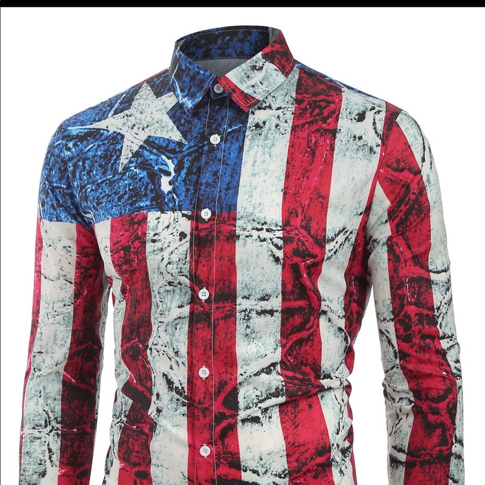 Men’s bottom down collared shirt